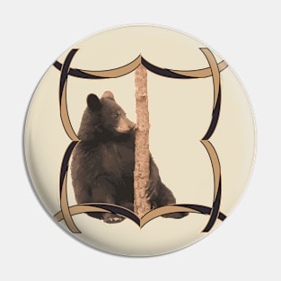 Black Bear Design, wildlife, gifts Pin