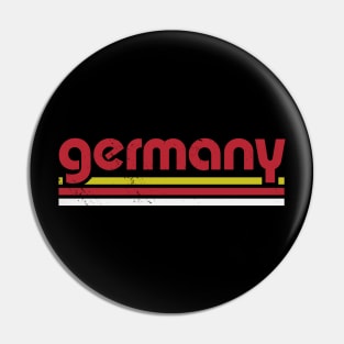 Retro Germany Football // Vintage Grunge German Word Art Pin