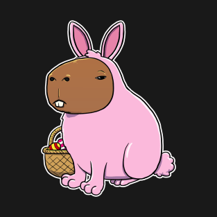 Capybara Easter Bunny Costume T-Shirt