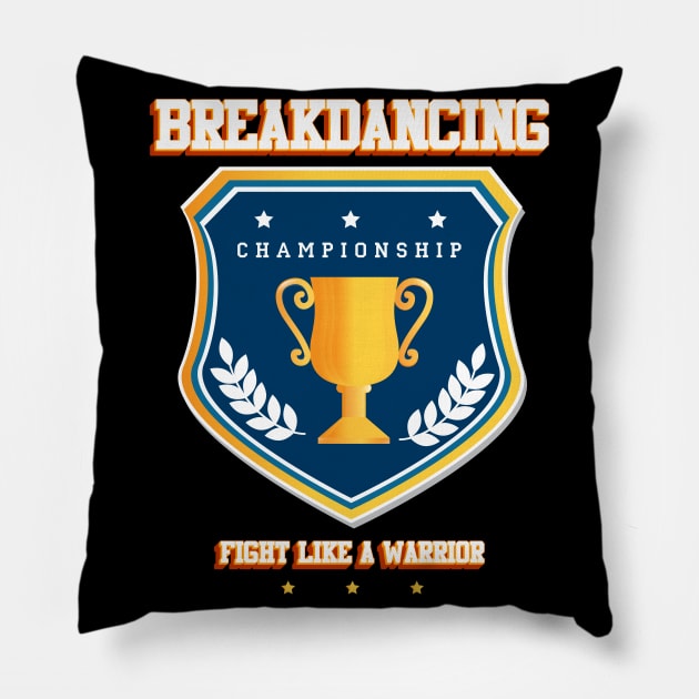 breakdancing Pillow by Baim_Art