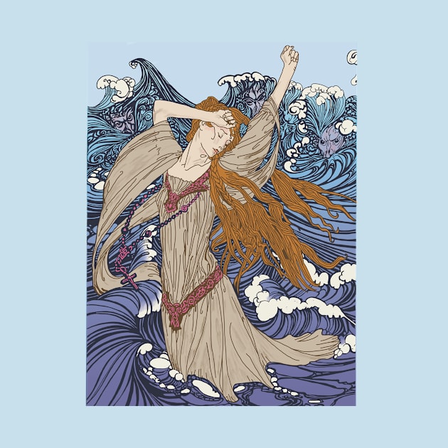 Pre-Raphaelite Girl 3 (Blue) by Soth Studio