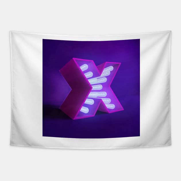 X, "X" Tapestry by Rafael-Azana