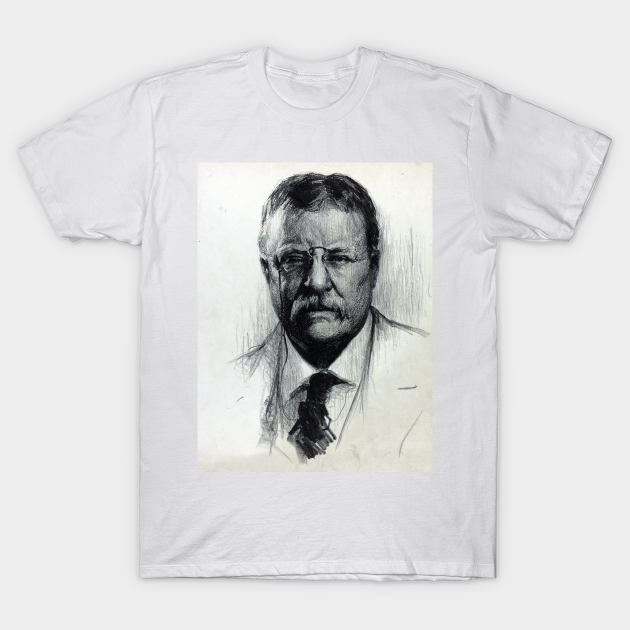 Vintage President Theodore Teddy Roosevelt Portrait - President - T-Shirt