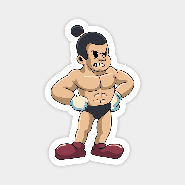 Body Builder Man Magnet by milatees