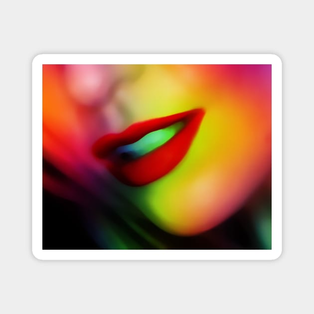 Red Lips Magnet by DulceDulce