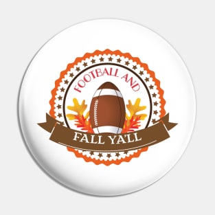 Football and Fall Pin