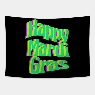 Happy Mardi Gras Tapestry