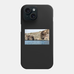 Rocky edges of the Blue Grotto, Malta Phone Case