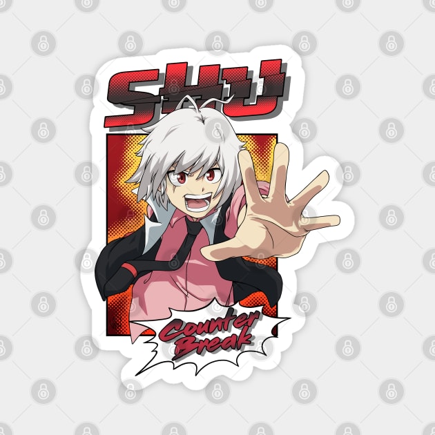 Beyblade Shu Kurenai as Red Eye Sticker - Sticker Mania