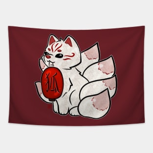 Kawaii Kitsune Tapestry