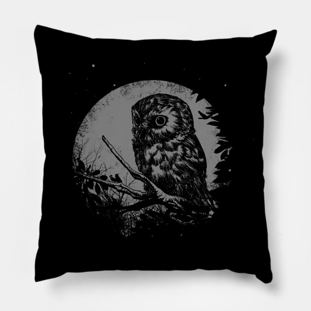 Friend of the Night Pillow by cumix47