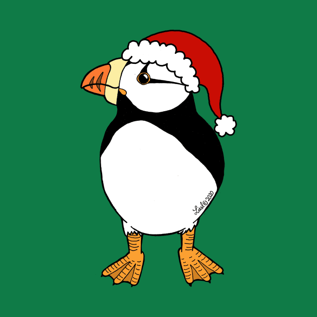 Christmas Puffin by HonuHoney