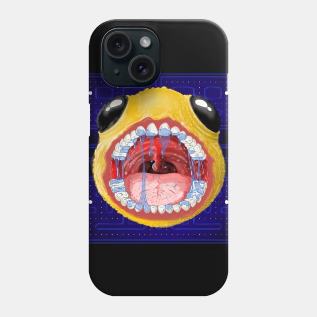 Grotesque Pacman Phone Case by Harley Warren