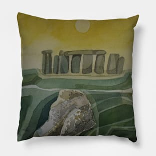 Stonehenge England Landscape Britain Pillow