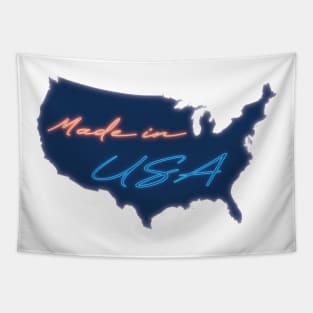 Made in USA, with neon light Tapestry