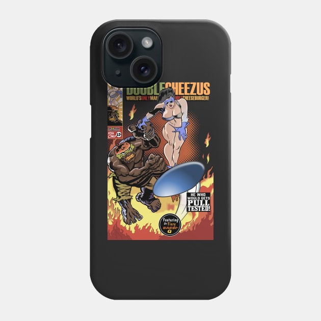 Double-Cheezus vs Barbi-Q Grillers T-Shirt Phone Case by dave-ulmrolls