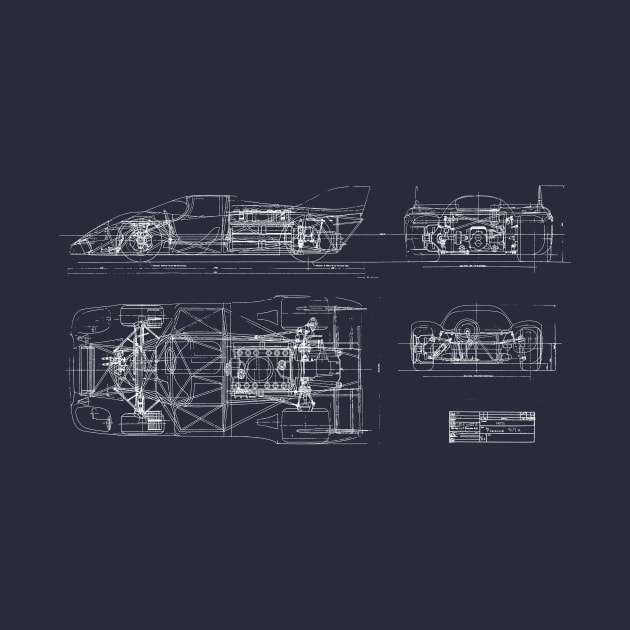 Porsche 917 Blueprint by FASTER