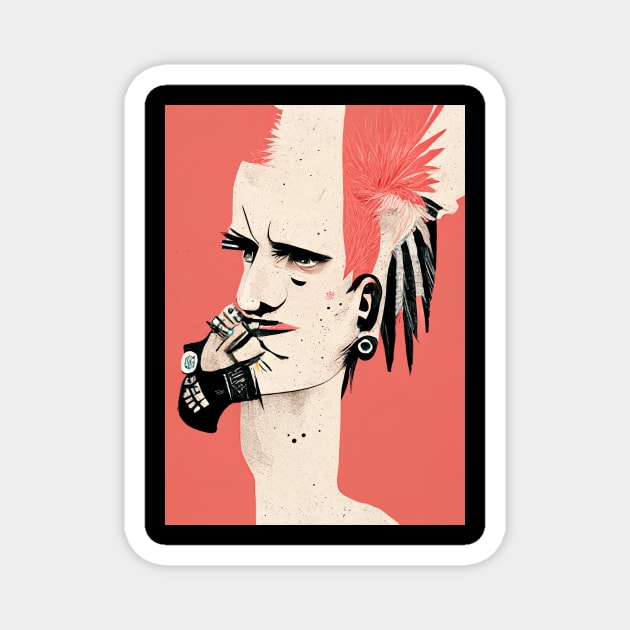 Creative Punk Magnet by deificusArt