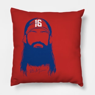 Brandon Marsh Philly Beard Pillow