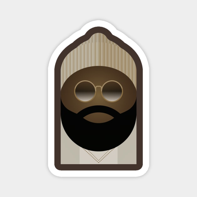 Black Thought Magnet by nevens