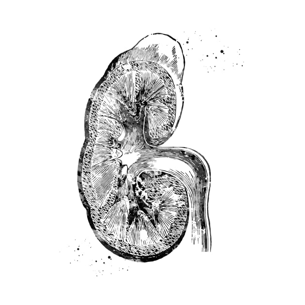 Kidney section by erzebeth