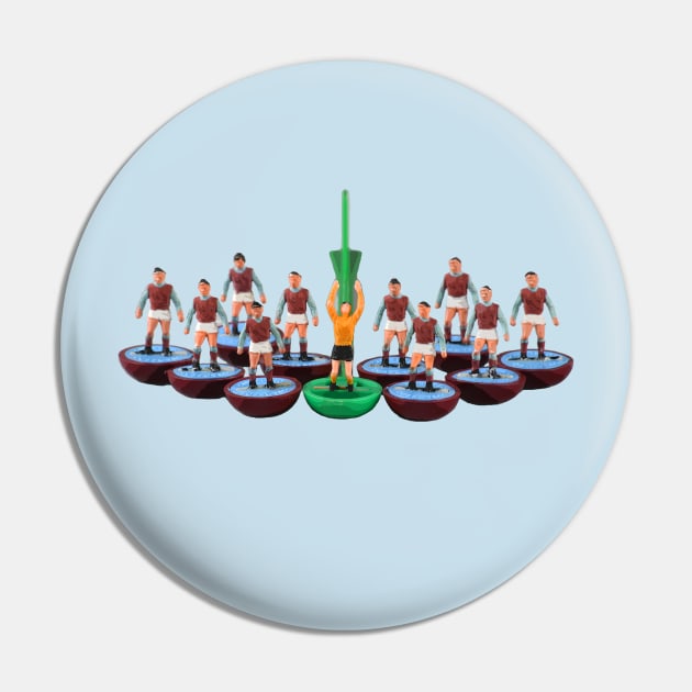 West Ham / Aston Villa / Burnley retro subbuteo football team Pin by vancey73