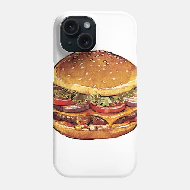 Just Hamburger Phone Case by jessicawarrick