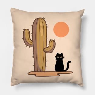 Mystery in the desert - day Pillow