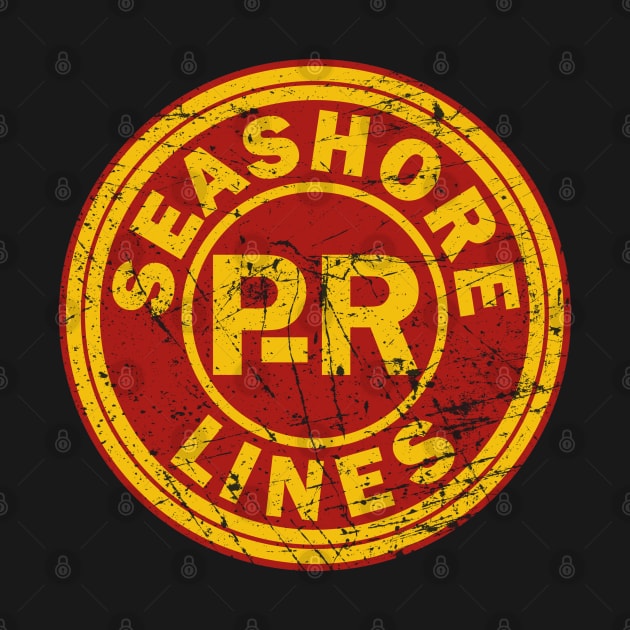 Distressed Pennsylvania-Reading Seashore Lines Railroad by Railway Tees For All