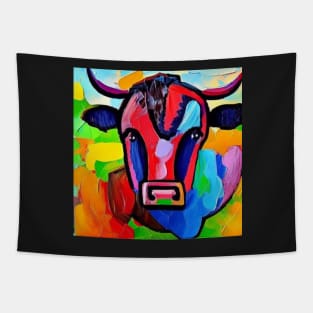 Painterly Cow Tapestry