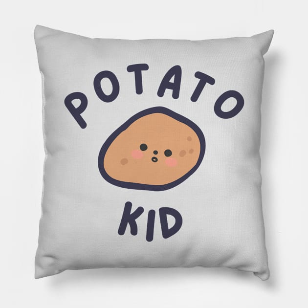 Potato Kid Cute Potato Pillow by DesignArchitect