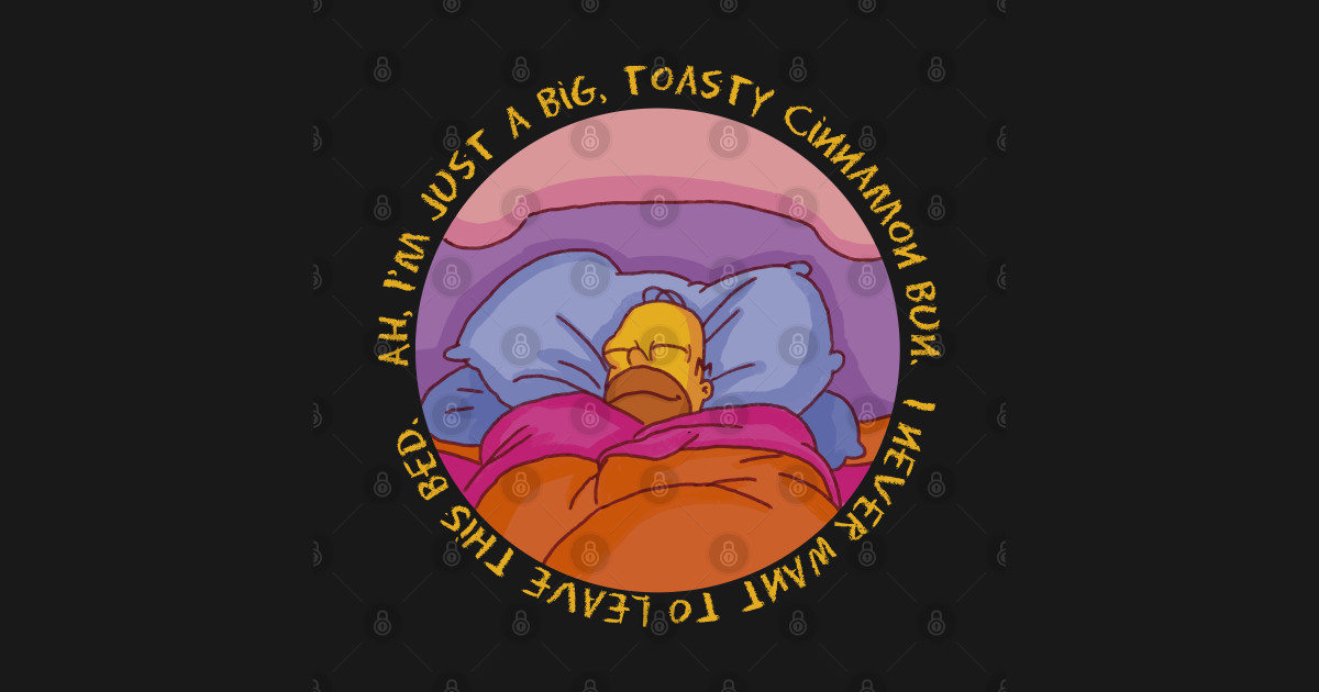 i'm a big toasty cinnamon bun Homer Simpson Tank Top TeePublic