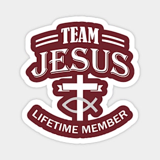 Team Jesus Life Time Member Magnet