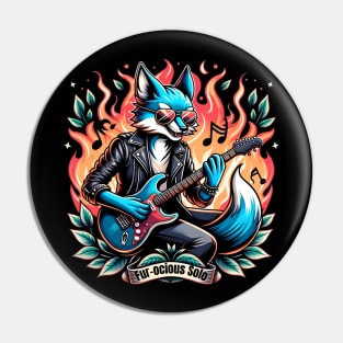 Rockstar fox Pin