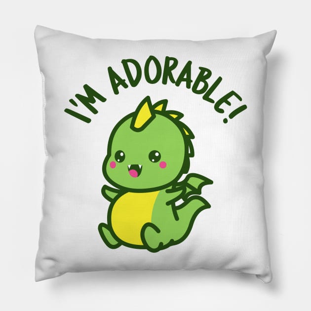 Adorable Dragon Pillow by dflynndesigns