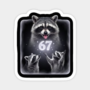 67 Raccoon Birthday Gift for Animal Lovers Magnet