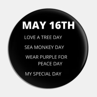 May 16th holidays. Pin