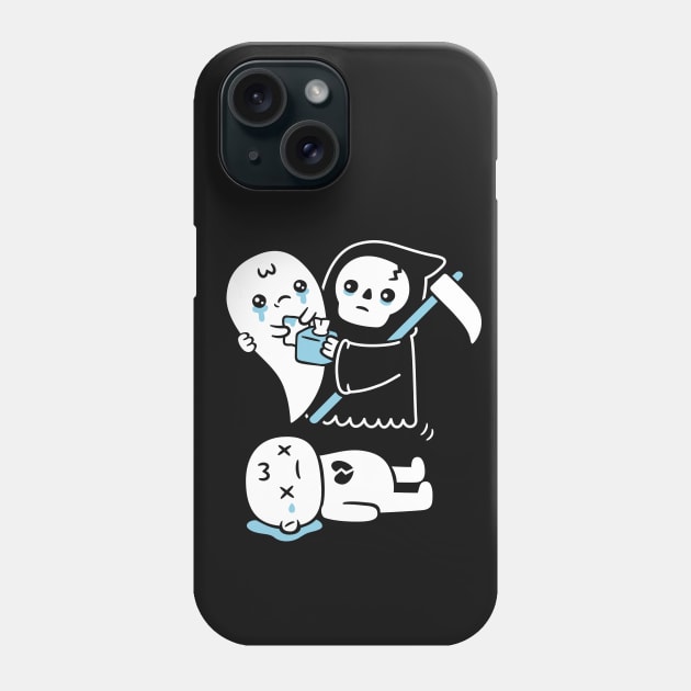 Sad Die Of A Broken Heart Soul and Reaper Phone Case by rustydoodle