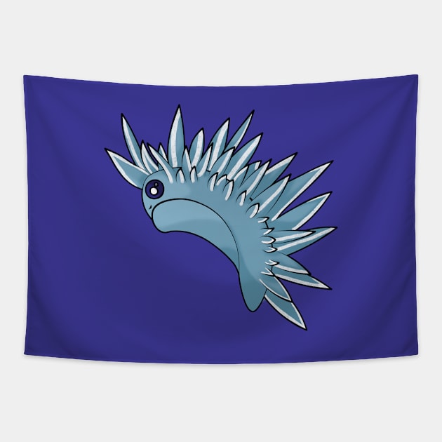 Cute Sea Slug: Frosti Tapestry by Kaiko's Kreations