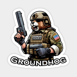 Tactical Groundhog Magnet