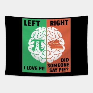 Pi vs Pie Funny Pi Day 2024 Pie Lovers Tapestry