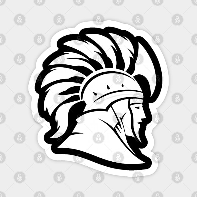 Spartan Helmet T-Shirt design Magnet by ArtvectorDSGN