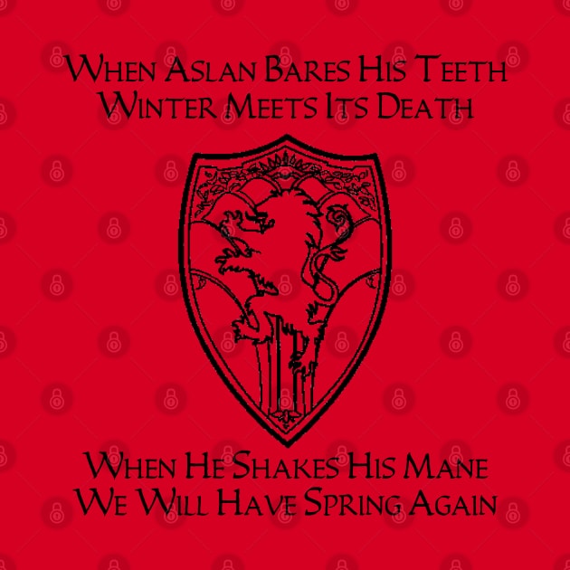 End Of Winter - Black Lettering - Narnia by The Great Stories