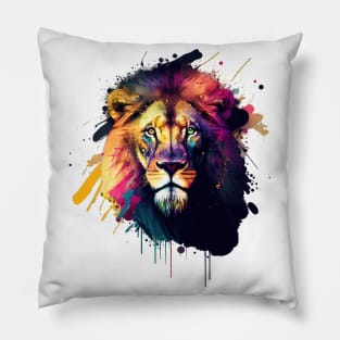 Majestic Lion Head Design Pillow