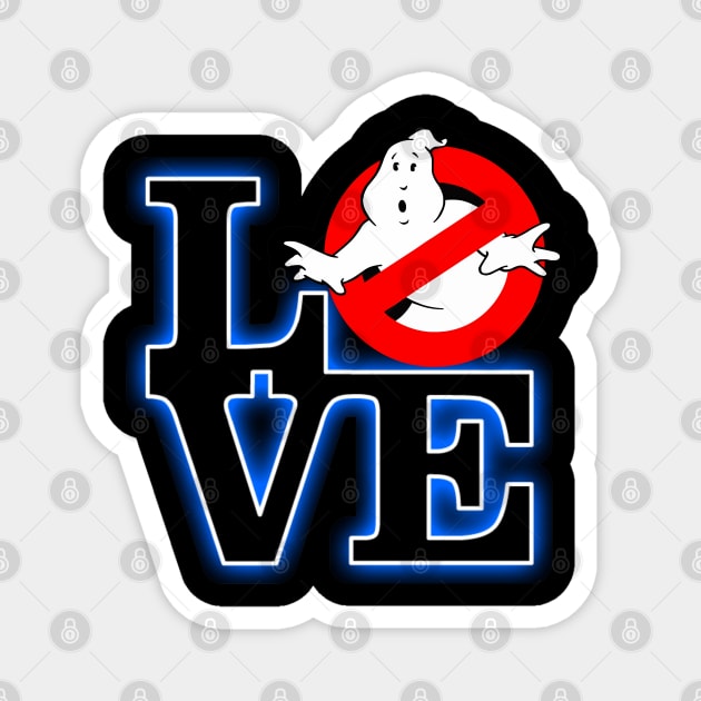 Love Park Ghostbusters Magnet by RobotGhost