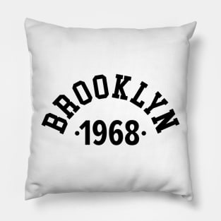 Brooklyn Chronicles: Celebrating Your Birth Year 1968 Pillow