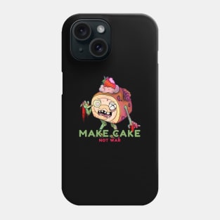 Make Cake Not War Zombie Phone Case