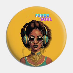 Funky Soul: Vivid Urban Skater Pin