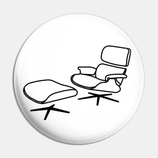 Eames Chair and Ottoman Pin