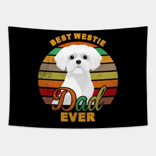 Best Westie Dad Ever Tapestry